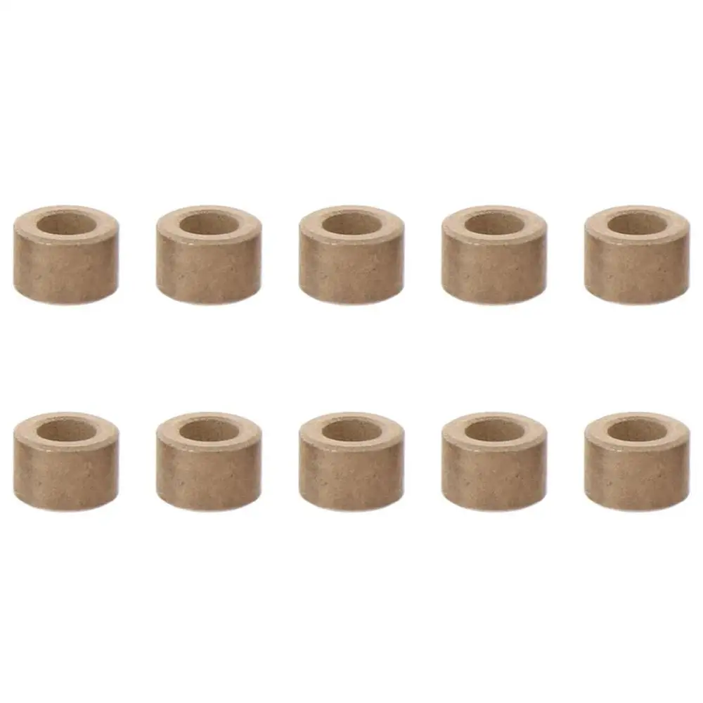 

10pcs Wear Resistance Sintered Bronze Bearing Sleeve Gold Self-Lubricating Bushings Plain Bearings Printing Machinery