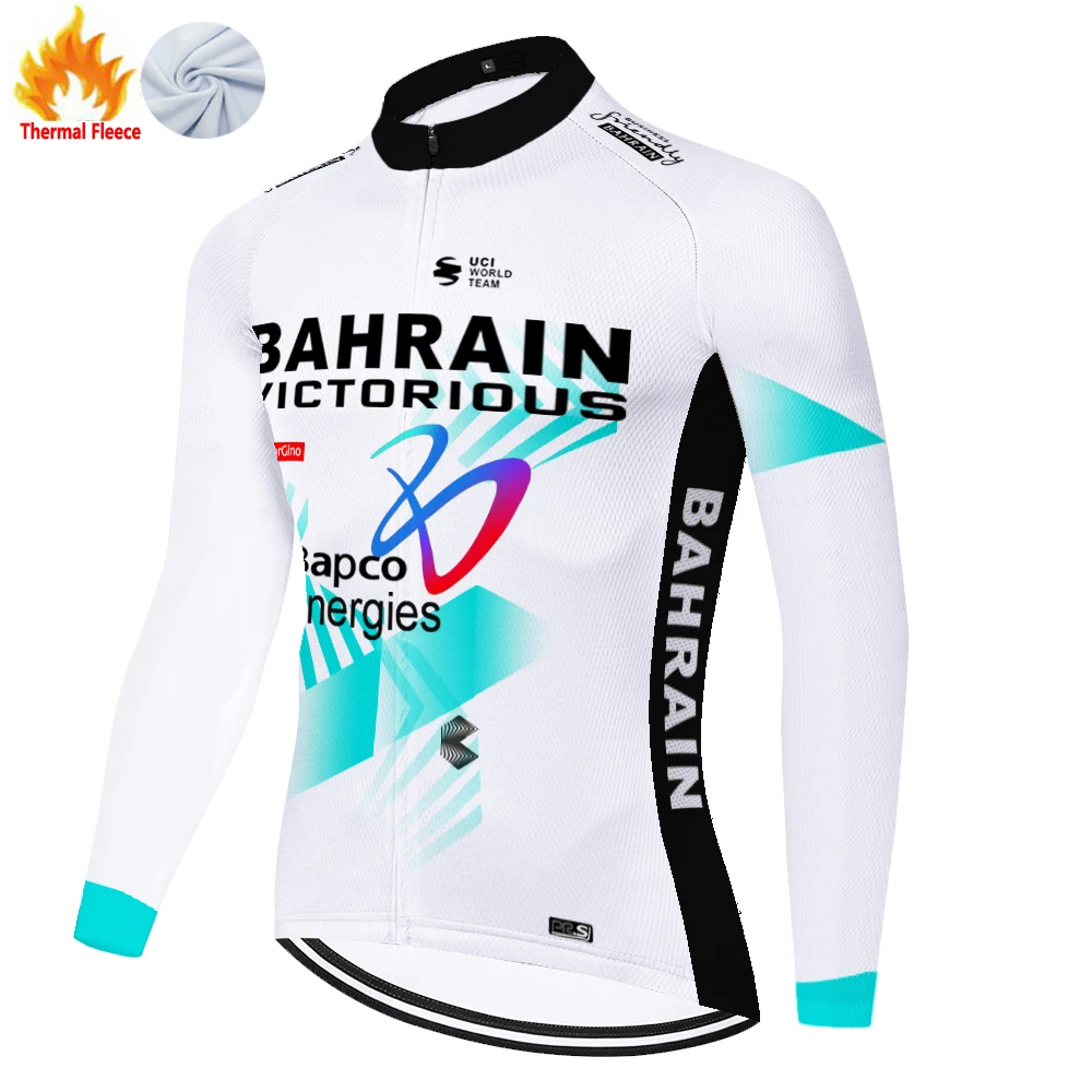 2024 proteam winter fleece BAHRAIN cycling jersey men maillot ciclismo hombre эндуро ropa enduro maglia велоодежда для мужчин