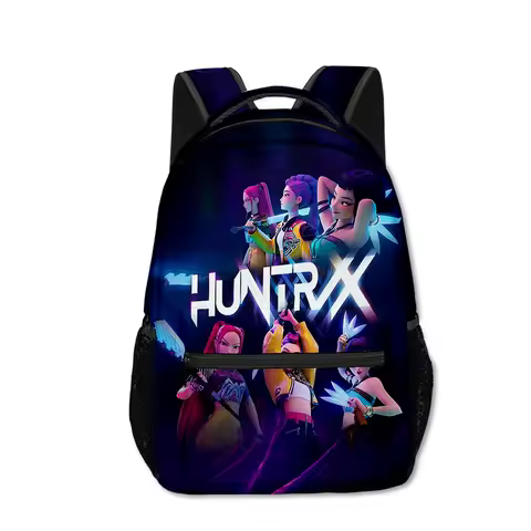 Trendy Popular KPop Demon Hunters student Bookbag Notebook Backpacks 3D Print Oxford Waterproof Boys/Girls Travel Backpacks