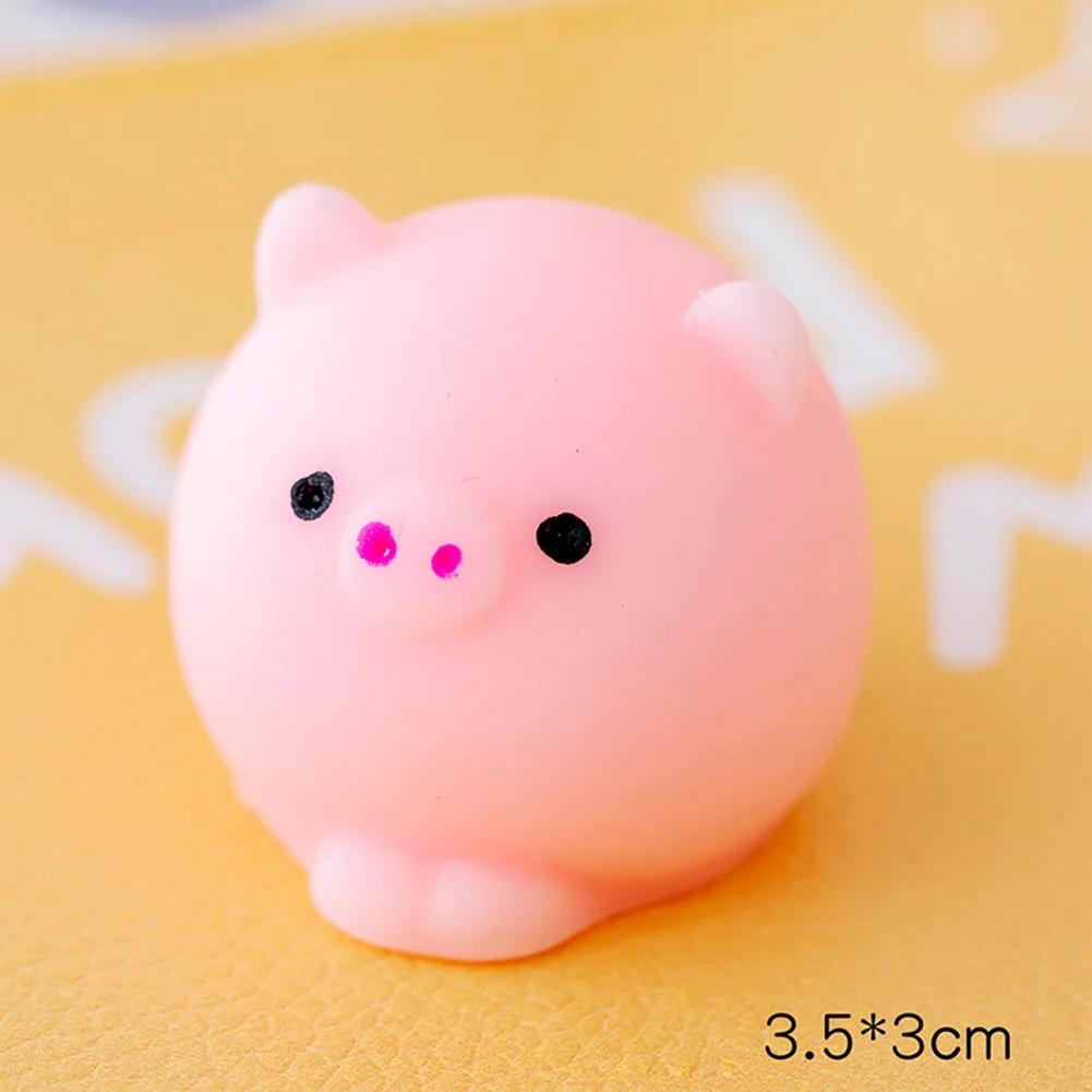 TPR Soft Glue Squeeze Stress Relief Toys Cartoon Random Style Sensory Toys Portable Elastic Mini Soft for Children Holiday Gifts