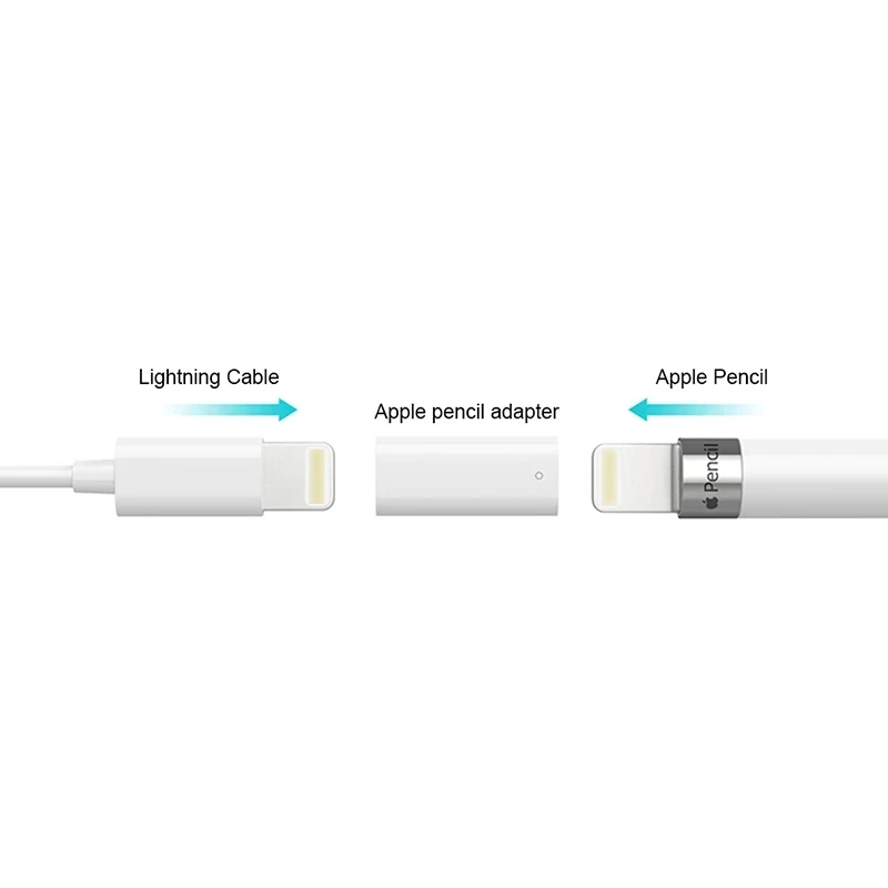 Connector Charger for Apple Pencil Adapter Charging Cable Cord for Apple iPad Pro Pencil Easy Charge Charger Accessories