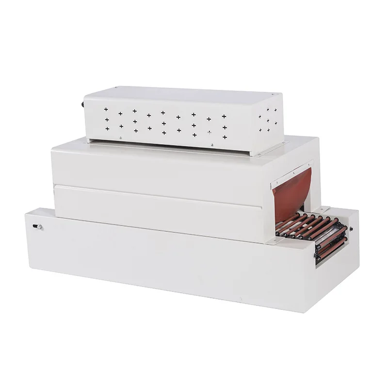 small infrared heat shrink machine box packaging automatic conveying heat shrink tunnel packing machine