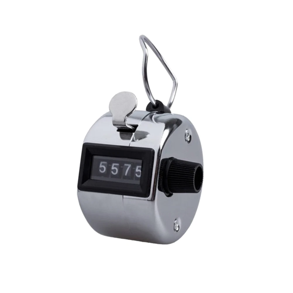 

4pcs Manual Counter Metal Hand Tally 4 Number Clicker Counting Recorder for Sport Team Portable Easy Operate