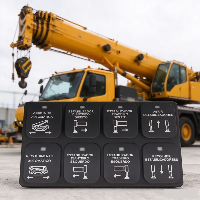 CANbus Keypad Panel Factory Direct Custom Logo Control Panel Silicone IP67 Waterproof DL-KB08Q