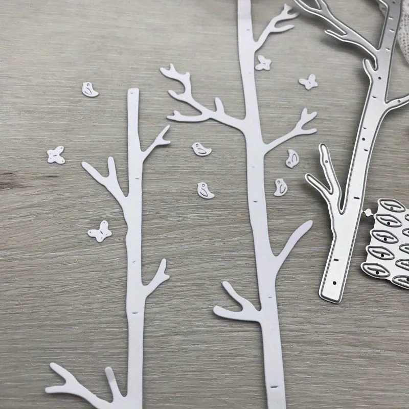 1pcs  Craft metal cutting dies cut die mold branch bird trunk Scrapbook paper craft blade punch stencils dies