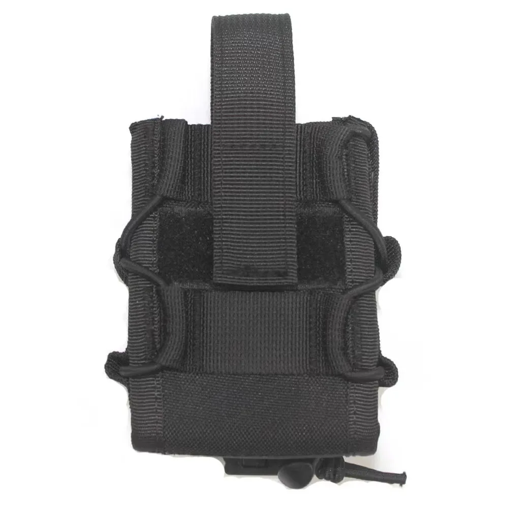 Sistema molle portátil algemas de náilon aberto superior universal algema quadro resistente ao desgaste algema manga de couro saco da cintura