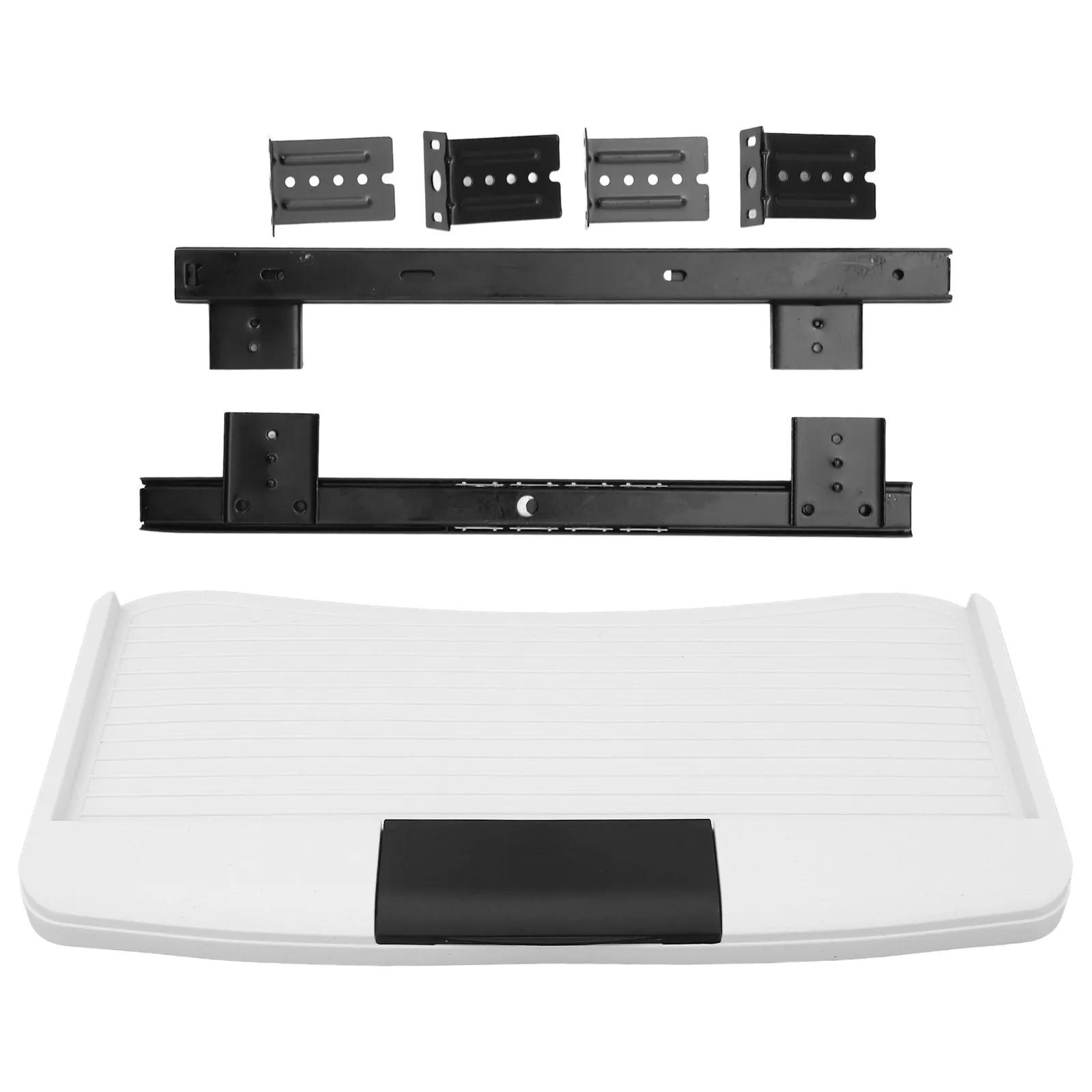 1Set Keyboard Tray Under Desk Slide Out Large Capacity Drawer Type Tray for Typing Computer Workstation Ergonomic Office Storage