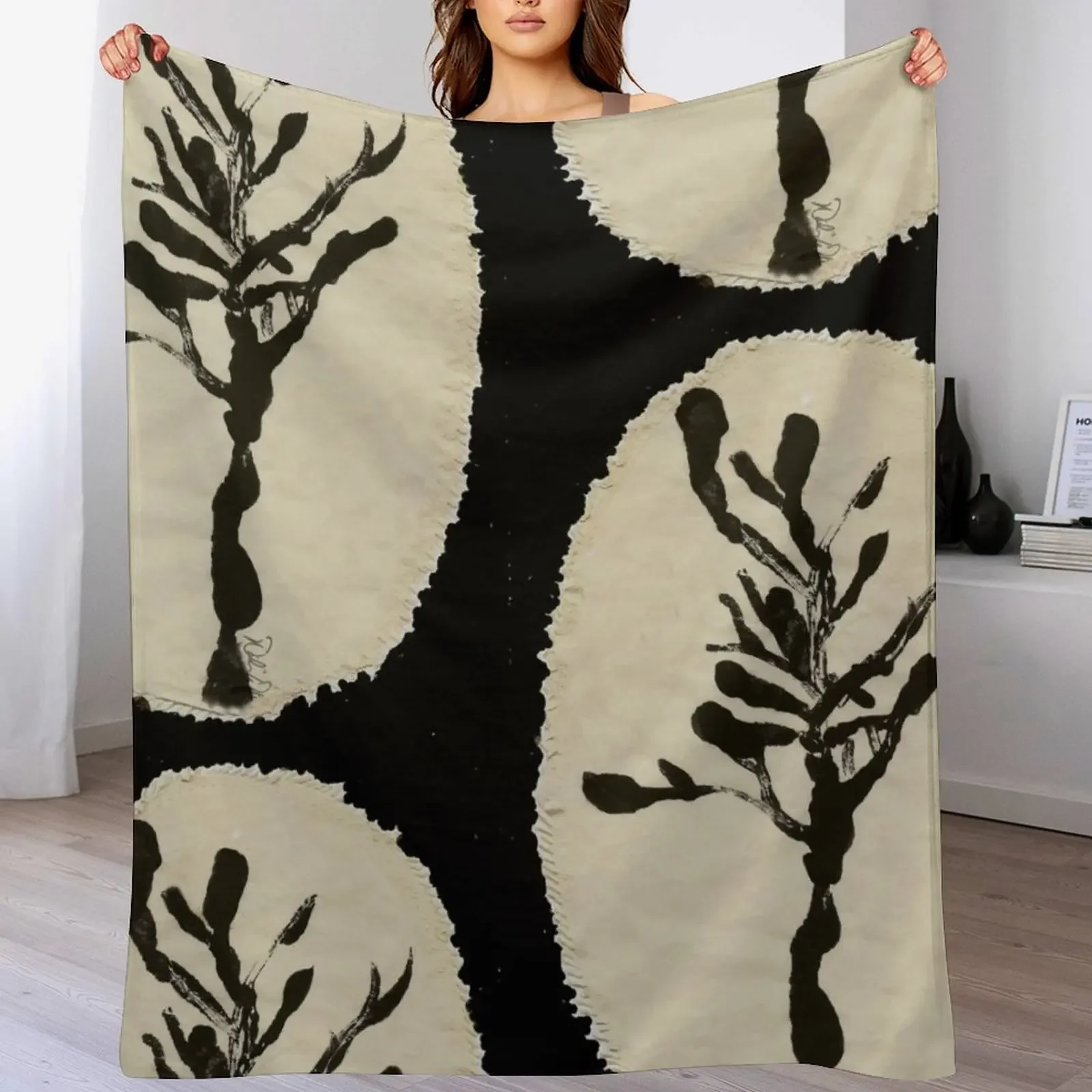 

The Tree as Her Headstone Throw Blanket Cozy Warm Blanket for Bed Room Decor