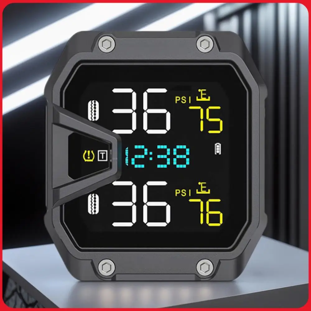 

Система контроля давления в шинах мотоцикла TPMS с ЖК-дисплеем, сигнализация температуры и давления в шинах для двухколесных мотоциклов