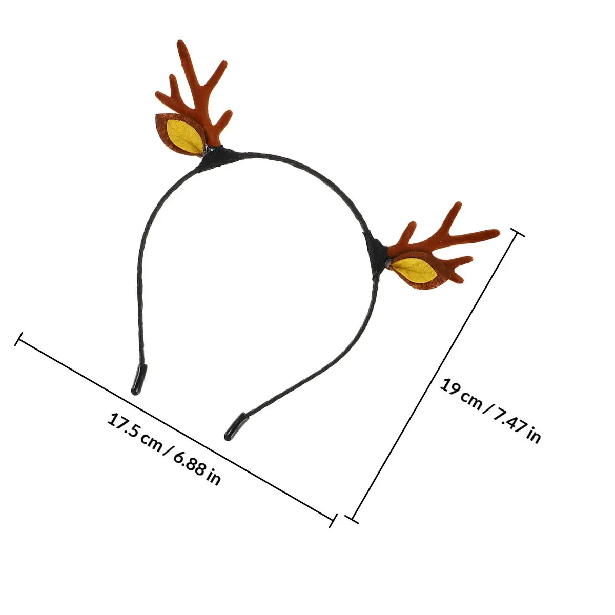 4Pcs Lovely Christmas Antler Hair Hoops for Soft Lightweight Non-Deforming Fancy Dress Party Headwear Cartoon Christmas