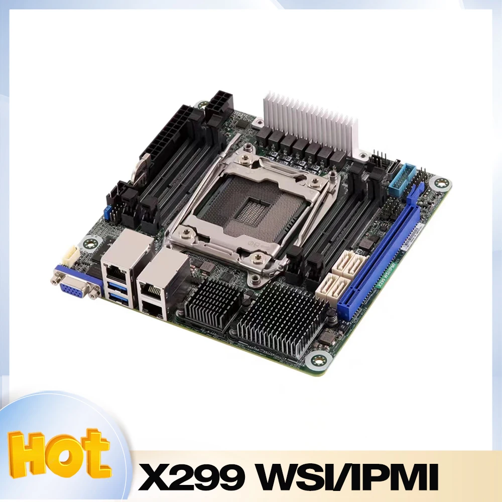 For ASRock Rack X299 WSI/IPMI Server Workstation motherboard LGA2066xi9 itx