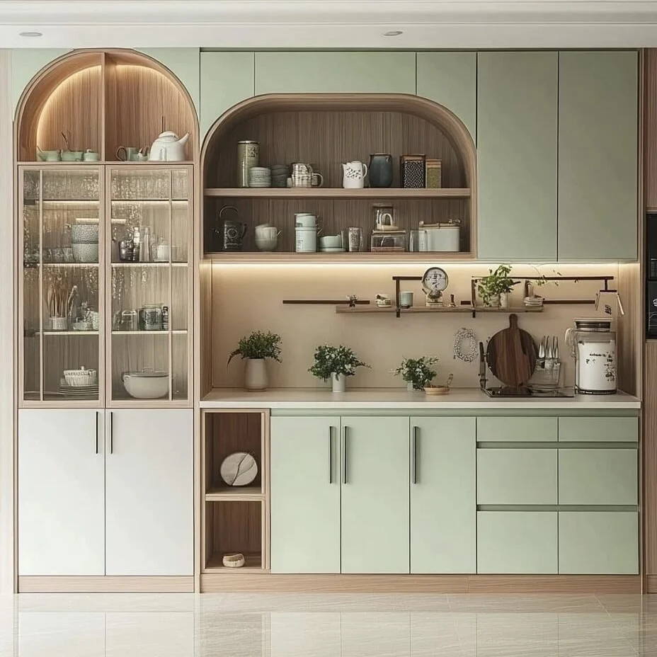Modern Modular Living Room Cabinet, Wine Bar Cabinet, Home Furniture, Contemporary Design, Multi-Functional Storage, 2023 Trend