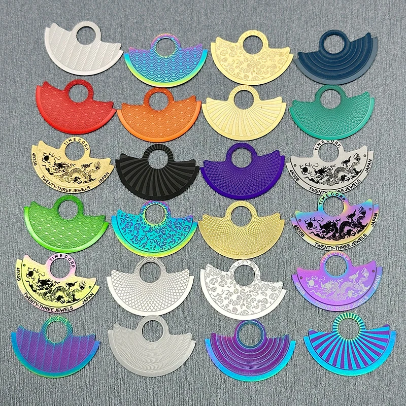 Custom Multi-Style NH35 Automatic Hammer-Style Rotor Metal Patch For NH34 NH35 NH36 NH38 NH39 4R and 7S Movement Rotor Patch