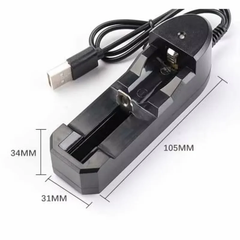Cargador de batería de litio de 3,7 V, batería de iones de litio, carga USB, cigarrillo electrónico portátil 18650 18350 16340 14500, cargador de batería
