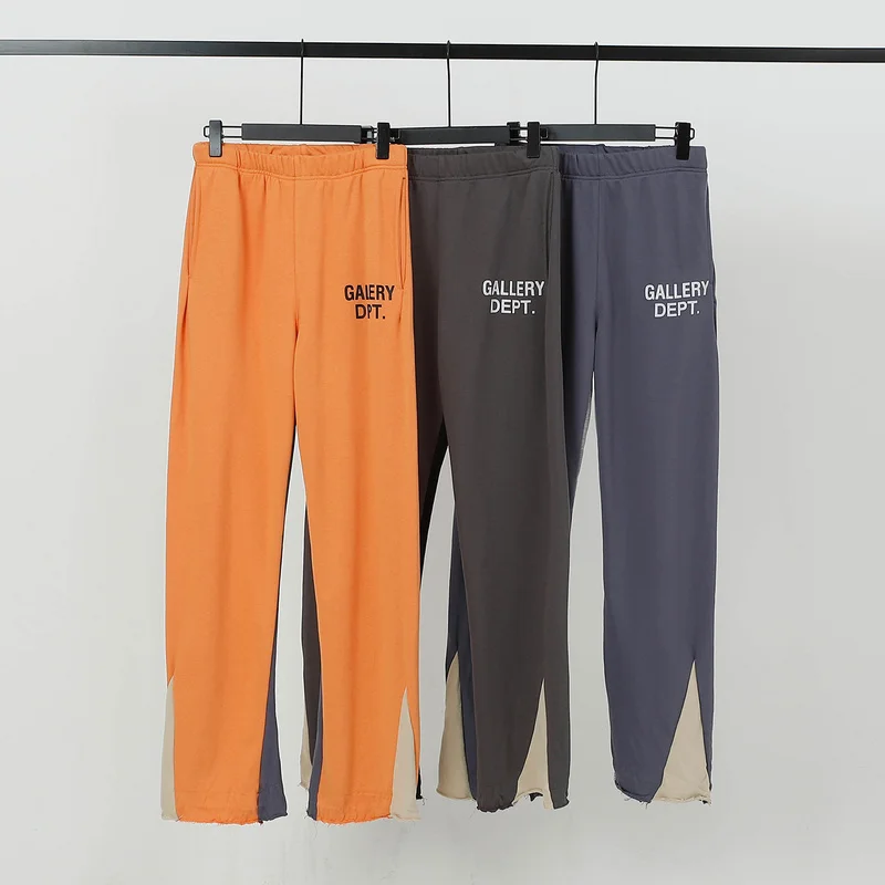 

Street Sle Men's Sports Casual Color Blo Wide Leg Harlan Bell Bot Long Pants Micro Stretch Cotton Youth Faion