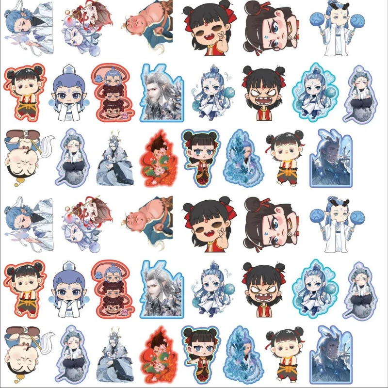 Popular Anime Nezha 2: Demon Boy Descends Aobing Acrylic Patch 3/4/5cm Handmade DIY Keychain Making Jewelry Material Accessories