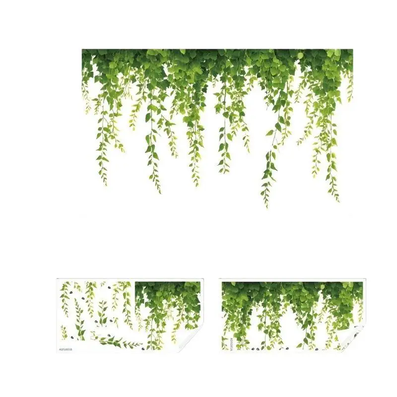 Non-toxic Realistic Simulation Green Vine Plant Strip for Living Room Entrance Bedroom Wall Indoor Outdoor Decor