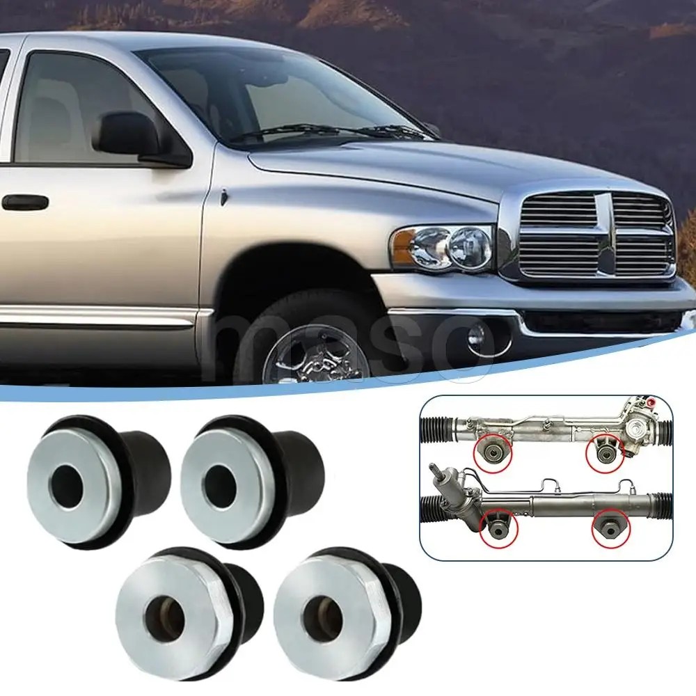 

Комплект из 4 втулок крепления рулевой рейки для Dodge Ram 1500 2000-2012 гг., артикулы 52106728AC, 52113031AD ﻿