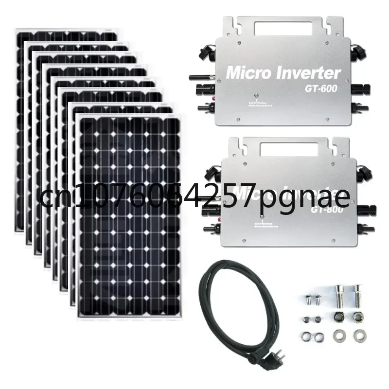 Silver GT 800w Solar Photovoltaic System Grid-Connected Inverter Ip66-level Waterproof Micro Inverter