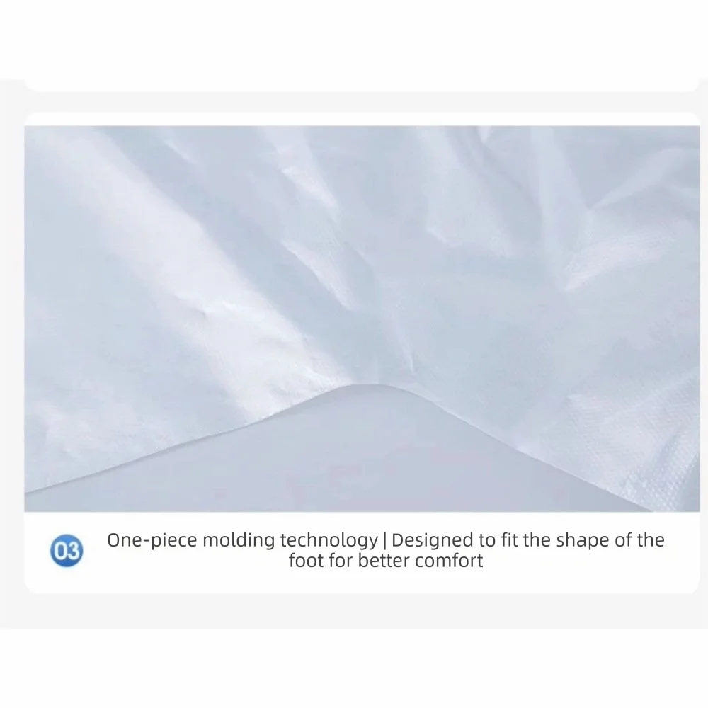 10Pcs Disposable Rain Shoe Cover Transparent Rain Proof Shoe Covers Non-Slip Waterproof Isolation Foot Cover Rainy Days