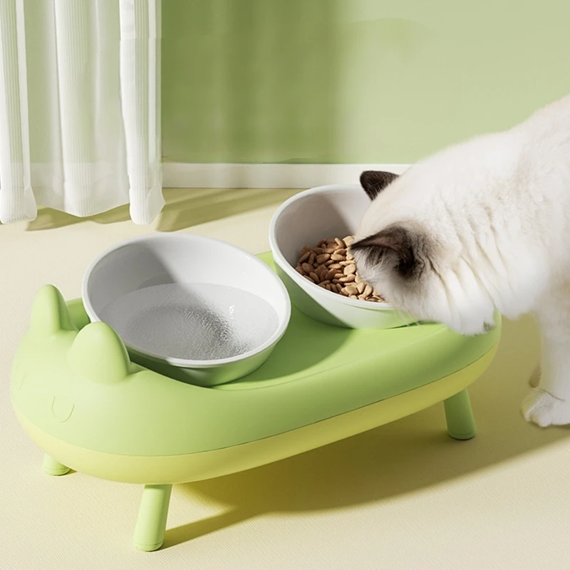 

Pet Cat And Dog Feeding Tall Bowl With Beveled Mouth To Protect Cervical Spine From Tipping Over Foldable Feeding Supplies