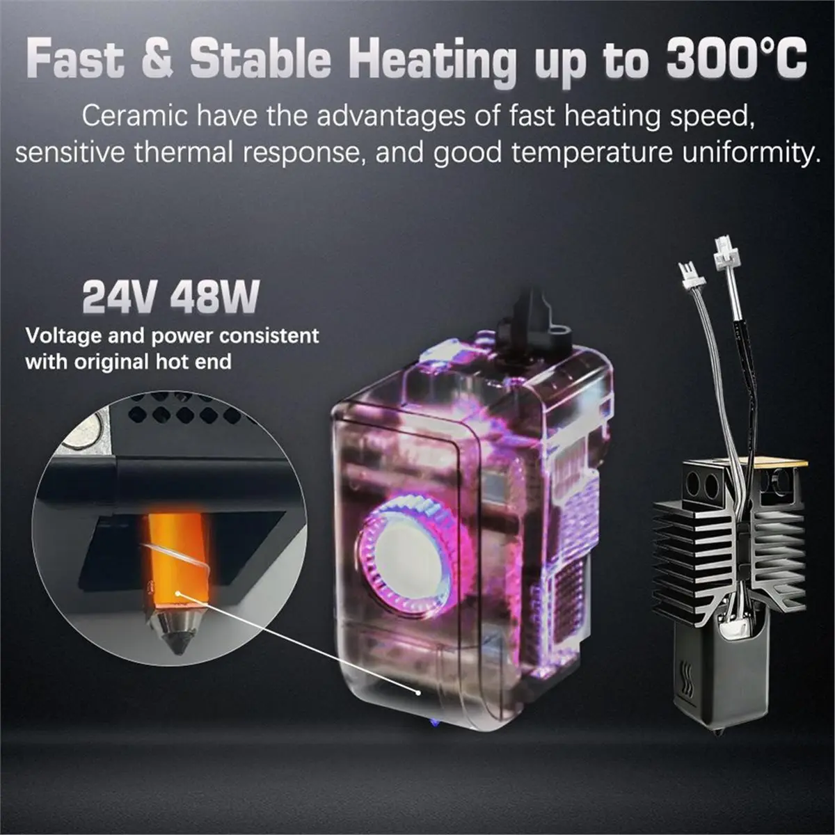 For U1 Hotend 24V 4…