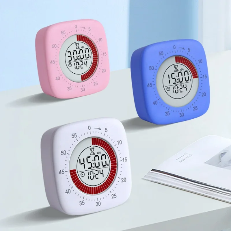 

Visual Timer and Mute Time Manager Self Discipline Alarm Clock Rechargeable Digital Timer Ideal for Study and Work