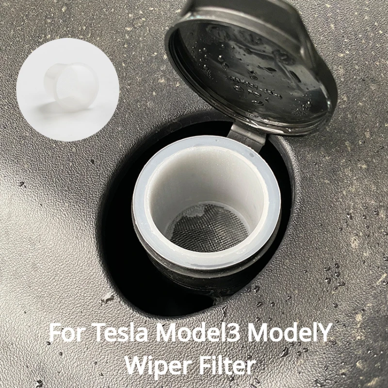 For New Tesla Model3 Highland 2024 Wiper Filter Front Hood Filter Wiper Tank Filling Wiper Water Filter Net for ModelY Model 3+