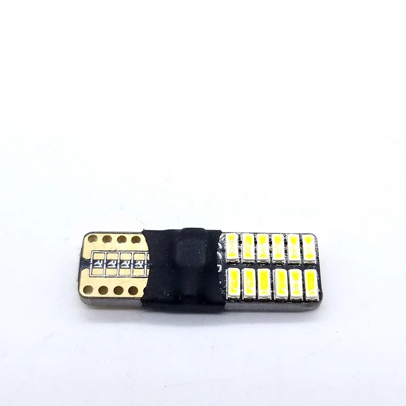 T10 24SMD 3514 W5W LED Bulb Canbus Error Free Car Interior Trunk License running Plate Position Lights 12V 2W 240LM 6500K White