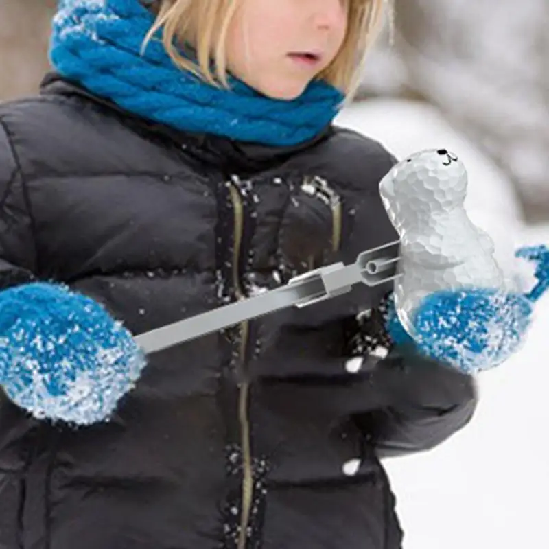 Klips do śnieżnych piłek z kreskówek Zabawka plażowa z piłką śnieżną Przenośny producent walek śnieżnych Śliczna zimowa zabawa Zabawki śnieżne do gier walki śnieżnej