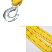 4M Heavy Duty 5Ton Car Tow Cable Towing Pull Rope Strap Steel Hooks