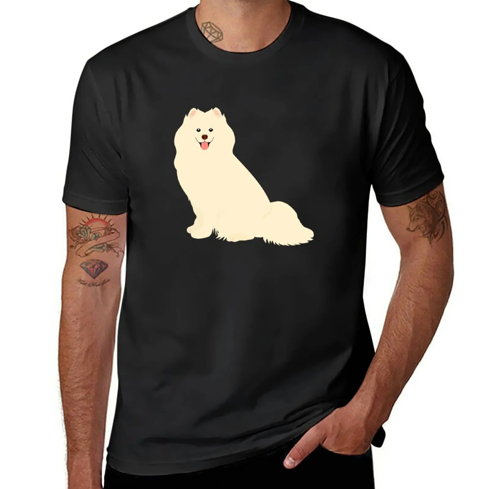 Cute Samoyed Dog T-Shirt vintage t shirt animal print shirt for boys sublime t shirt mens t shirt