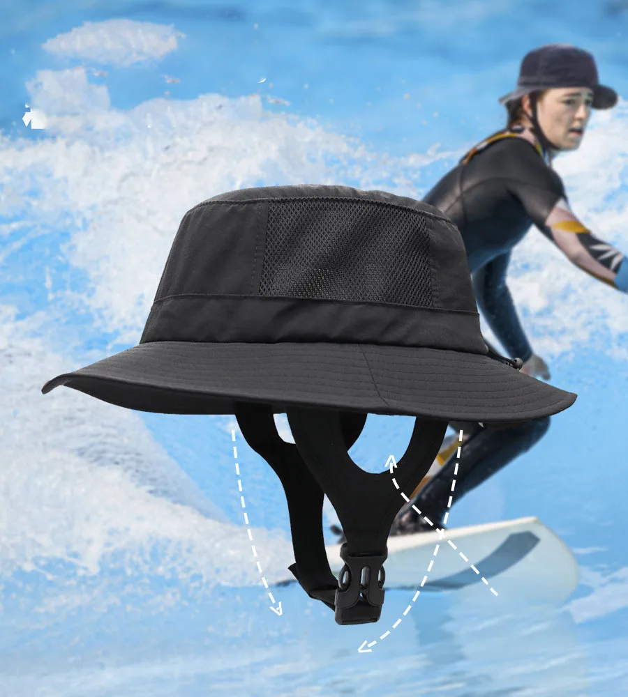 Unisex Foldable Wide Brim Bucket Hat Lightweight UV Protection for Beach Fishing Hiking Surfing Travel