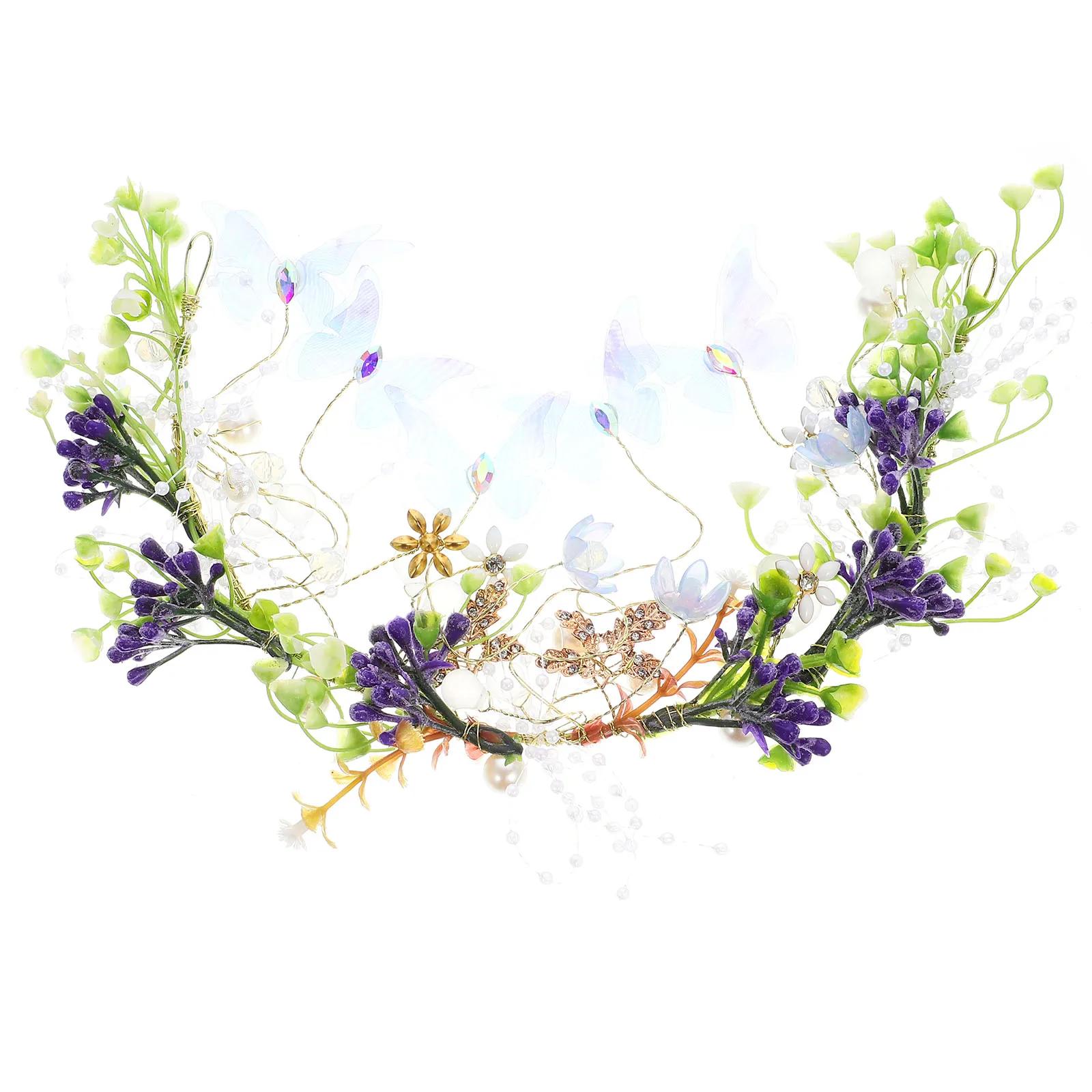 

Butterfly Headband Bejeweled Headbands Women Elegant for Cute Tie Dressy Fabric Knot Headbabd