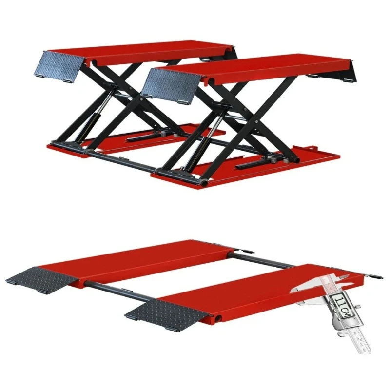 1.2 meters lift 4 tons shear hydraulic movable waterproof lift