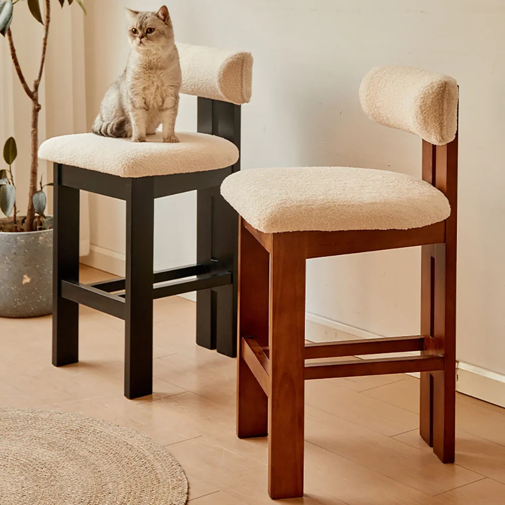 

Modern Comfortable Bar Chair Aesthetic Design Kitchen Trendy Bar Chair Vintage Beauty Taburetes Para Barra De Cocina Furniture