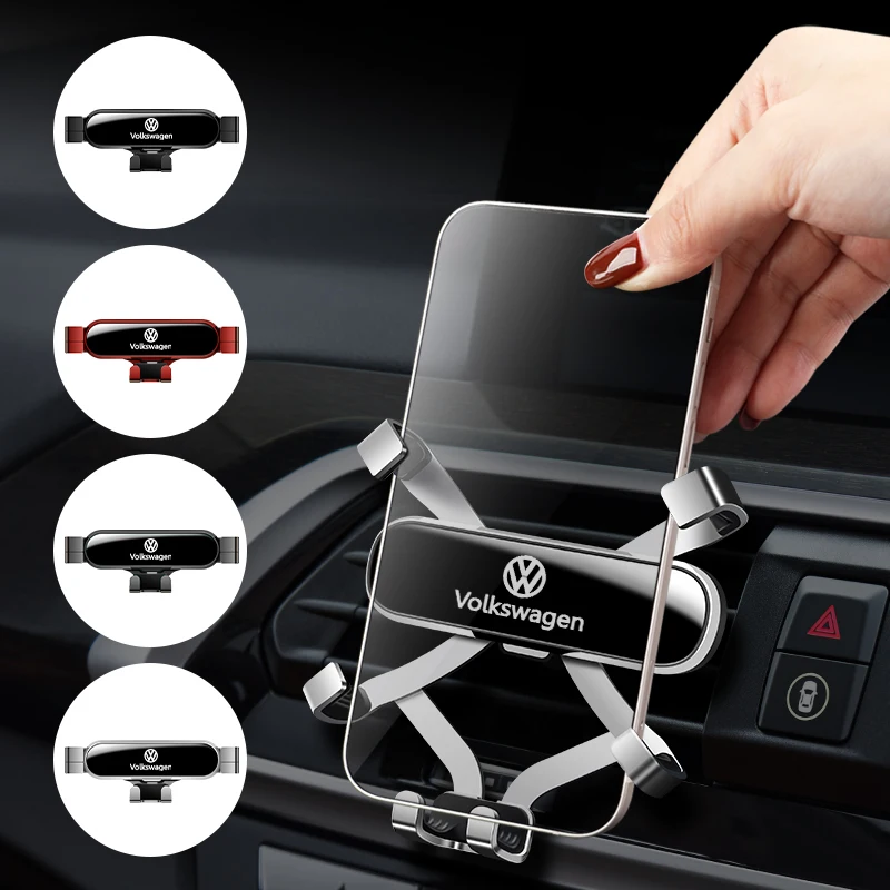 Gravity Car Holder For Phone Air Vent Clip Mount Mobile Cell Stand For Volkswagen VW Scirocco Jetta Beetle Golf Passat CC Tiguan