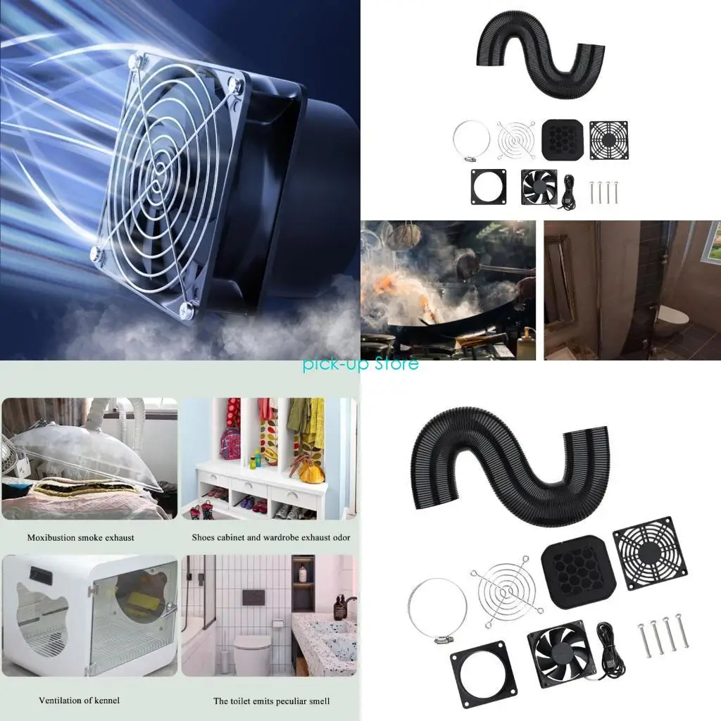 

Q5WA Эффективный набор вентиляторов USB для 3D -печать корпусов и общей вентиляции воздуха