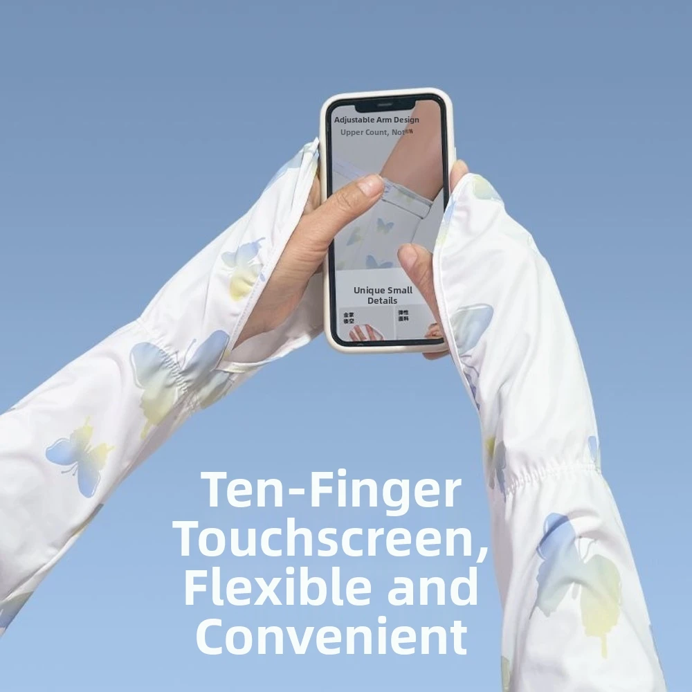 

Anti-Sunburn Sun Protection Sleeves Breathable Comfortable Ice Silk Sleeves Loose Fit Lightweight & Thin Sun Protection Gloves