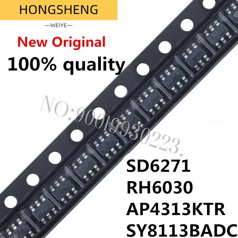 100% New 10pcs/lot   RH6030 SD6271LR-G1 SD6271 AP4313KTR-G1 AP4313 SY8113BADC SY8113B SY8113 SOT23-6 Chipset