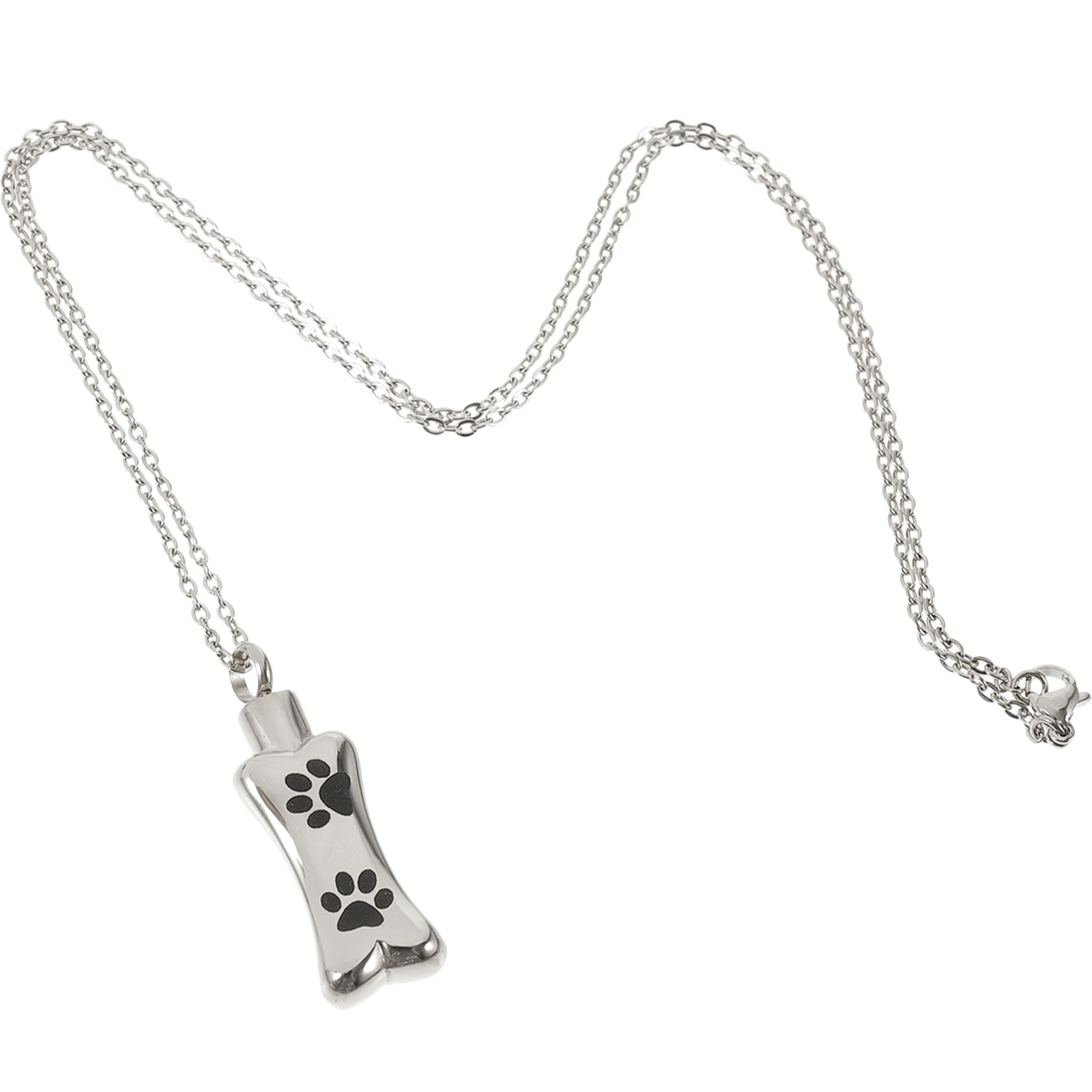 

Pendant Dog Memorial Necklace for Ashes Cremation Stainless Steel Cremains Jewelry
