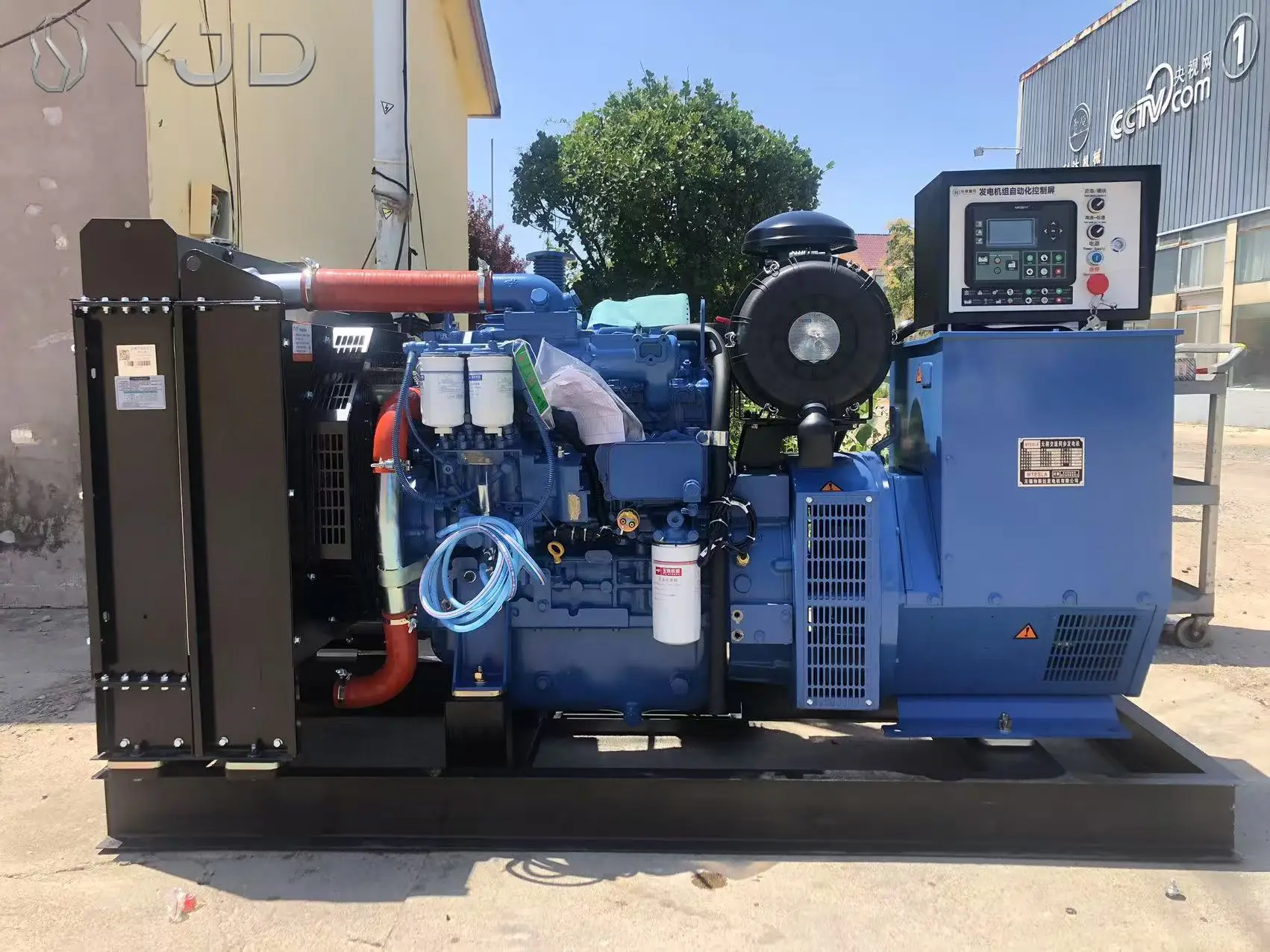 YC6B180L-D20 120KW 150KVA Diesel Generator Auto Start CE Certified Power Supply 50/60Hz Open Type 1500/1800RPM 110V-480V