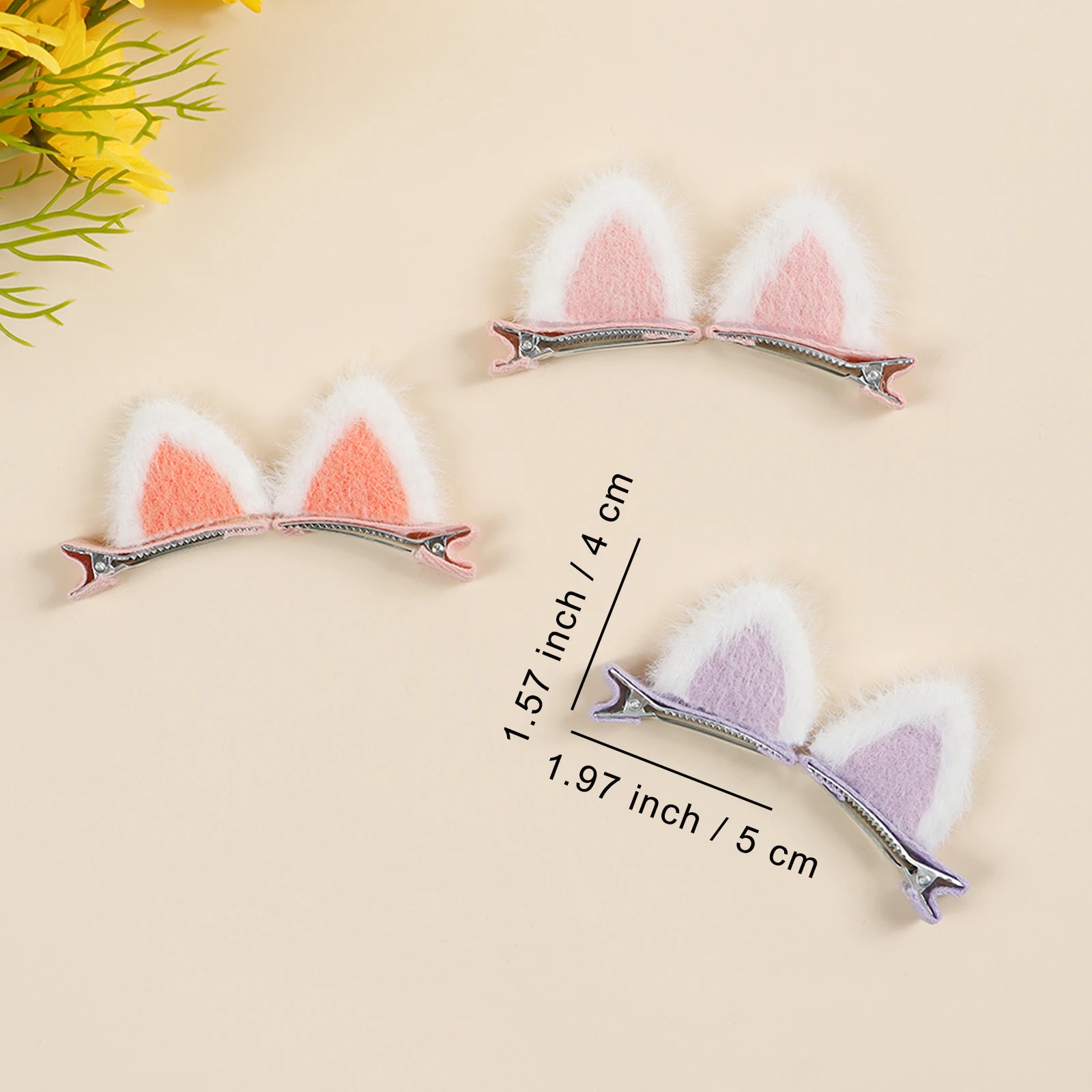 10 шт., плюшевая заколка для кошачьих ушей для маленьких девочек, декор для фотографий, милый аксессуар для волос, детская праздничная одежда, заколки для ушей, модная шпилька для подростков