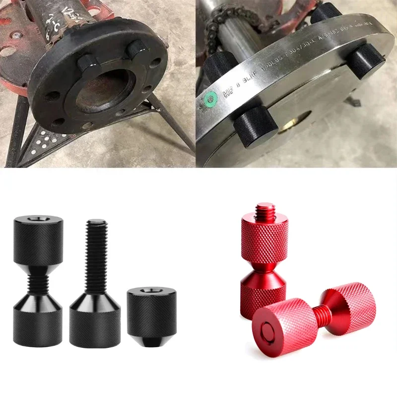 Aluminum 1-1/8inch Two Hole Pins Set 2 Hole Flange Alignment Pin Firm Flange Arrangement Pin Set Two Hole Pins Set Handy
