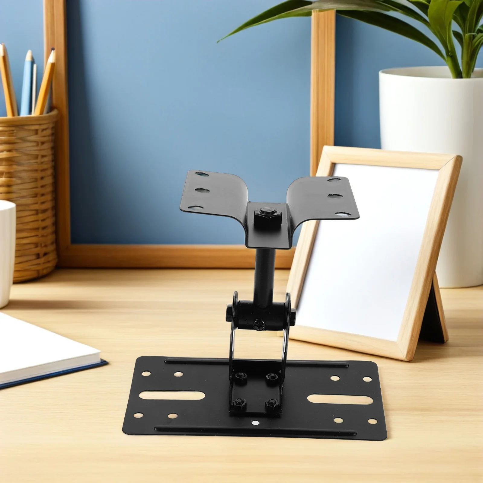 Adjustable Wall Mounted Speaker Bracket Ceiling Hanger Long Reinforced Heavy Duty Stand For Use