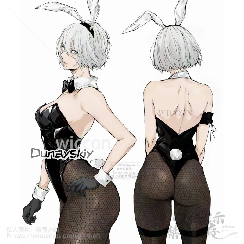 

pre-sell Anime Game Nierr Cosplay 2B A2 Fanart Costume Rabbit Girl Lingeries Sexy Girls Woman Temptation Bunny Suit 코스프레 의상