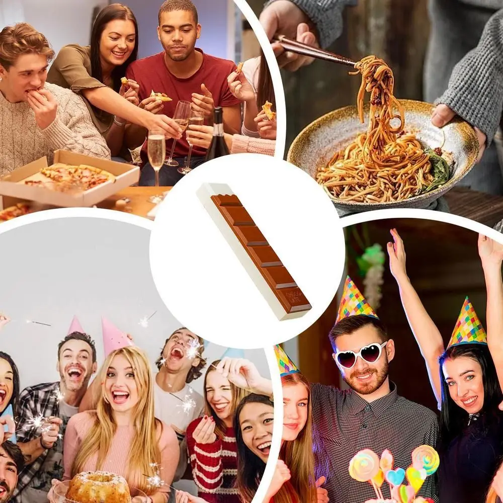 Cartoon Chopsticks Spoon Set Plastic with Box Chocolate Tableware Set Food Grade Tableware Set