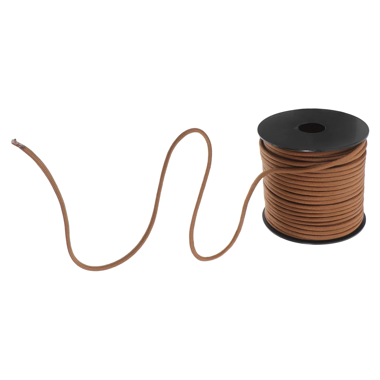 

50M 9-Core 4Mm Camping Tent Rope Windproof Survival Cord Heavy Duty Outdoor Adventure Emergency Rescue String Brown Tarp Hiking