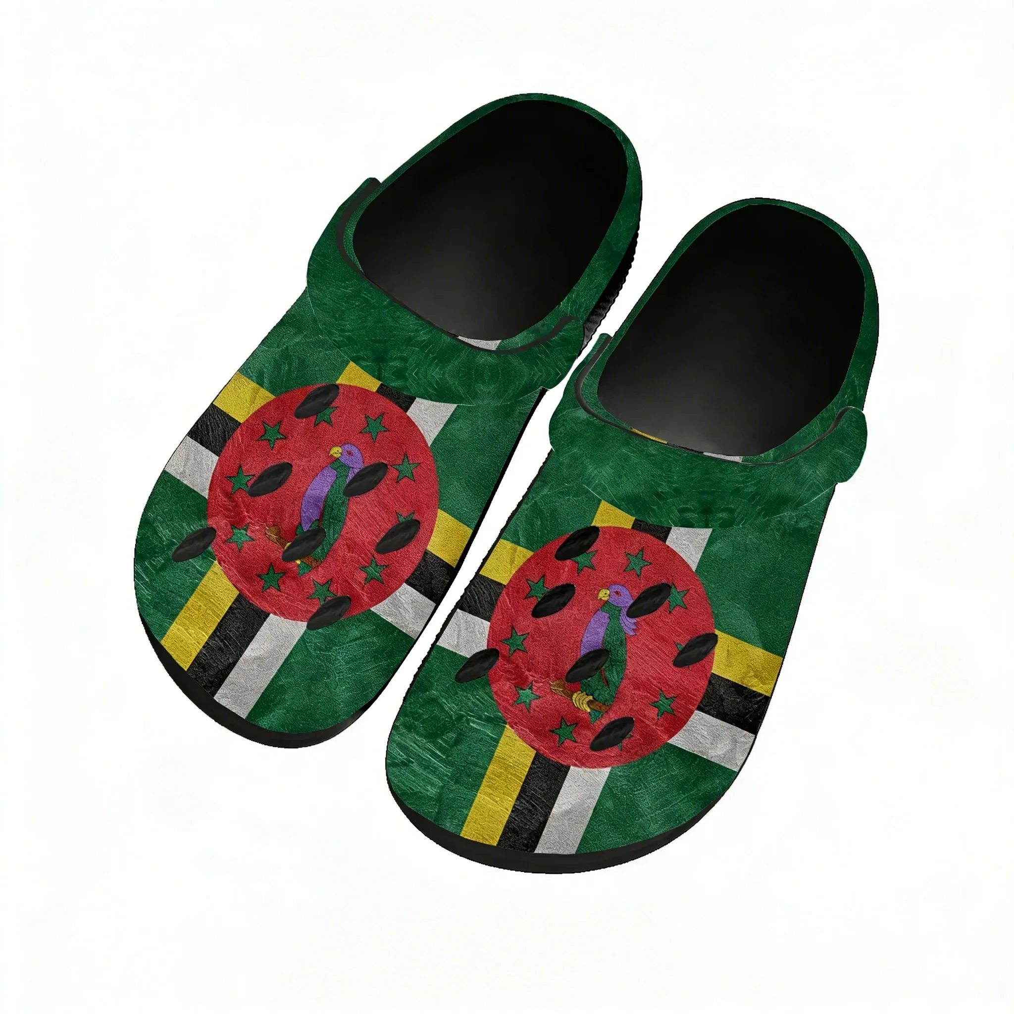 

Commonwealth Of Dominica Water Shoes Men Women Comfortable Home Garden Clogs Customizd Sandals Beach Breathable Hole Slippers