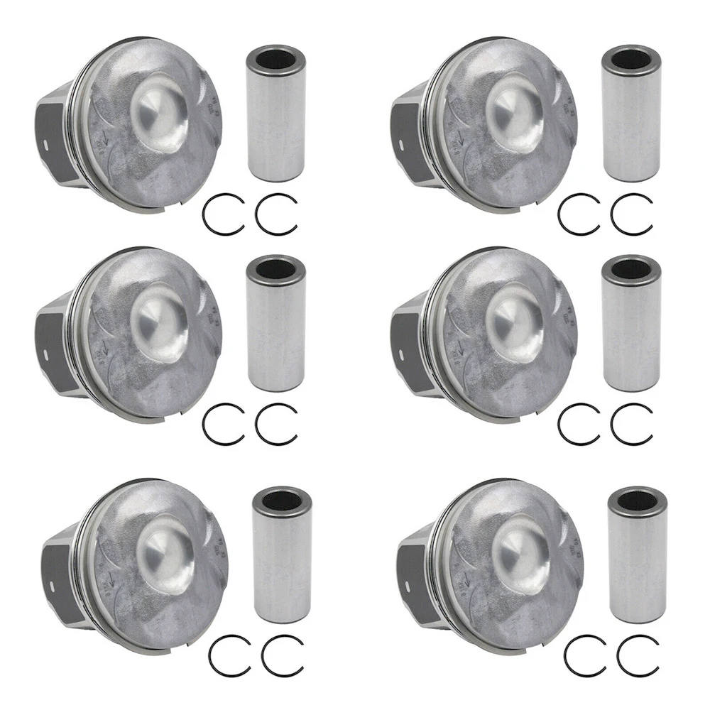 6 Set Kit Ring Piston Mesin LR062617 Untuk Jaguar F-Pace F-Type XE Land Rover Discovery Range Rover 3.0L V6 Tahun 2013-2020 Suku Cadang Mobil